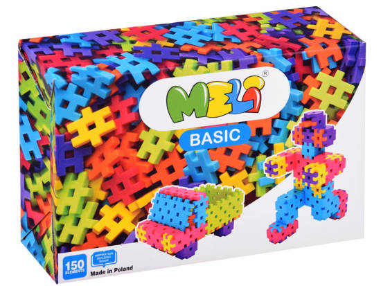 Colorful WAFLE Blocks Meli Basic150 pieces 50000