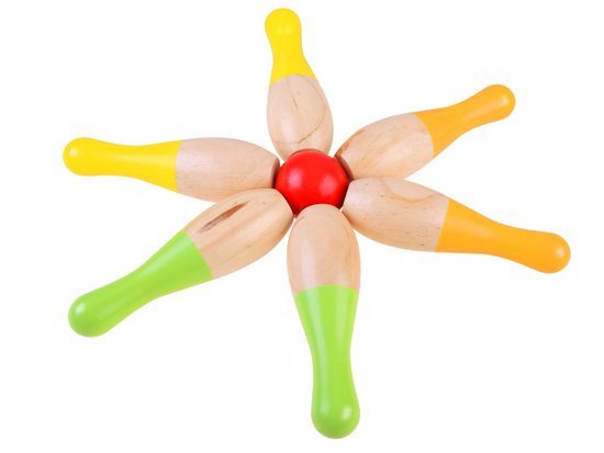 Colorful WOODEN BOWLINGS for children spheres SP0668