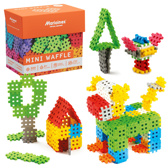 Colorful Waffle Blocks mini 300-pieces ZA4892