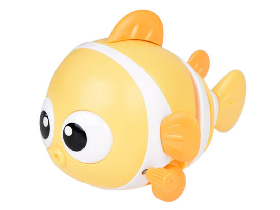 Colorful Wind-up Fish Riding Clownfish Moving Tail ZA5448