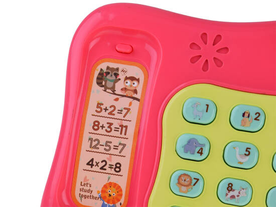 Colorful button phone plays melodies and lights ZA4625