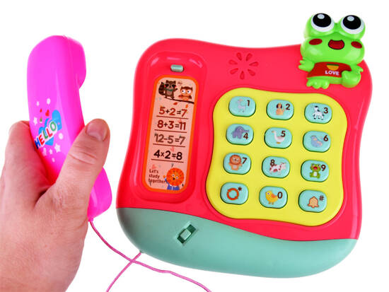 Colorful button phone plays melodies and lights ZA4625