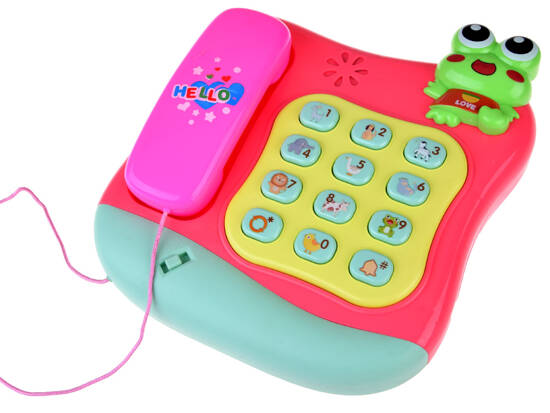 Colorful button phone plays melodies and lights ZA4625