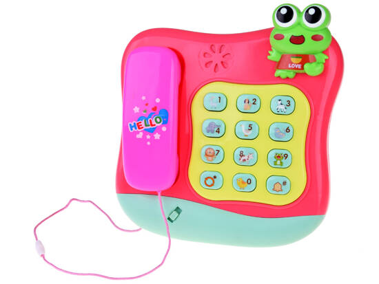 Colorful button phone plays melodies and lights ZA4625