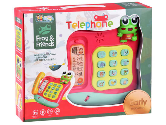 Colorful button phone plays melodies and lights ZA4625