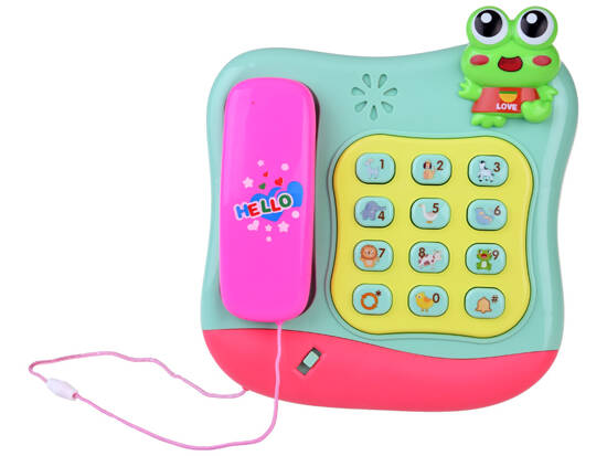 Colorful button phone plays melodies and lights ZA4625