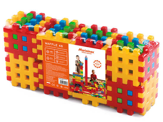 Colorful construction blocks Waffles 48 pcs. ZA4886