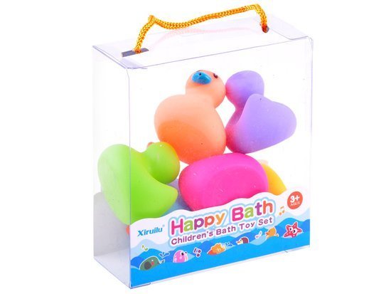 Colorful rubber ducklings. Fun in the bath ZA3351