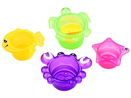 Colorful rubber pet for water + strainer ZA2475