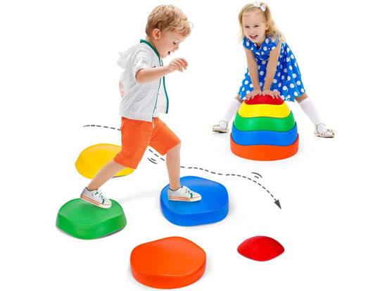 Colorful stones for balance training Sensory path 5 pcs ZA4977