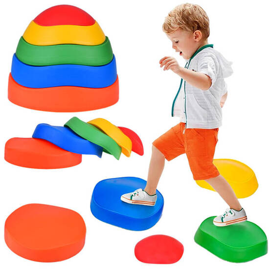 Colorful stones for balance training Sensory path 5 pcs ZA4977