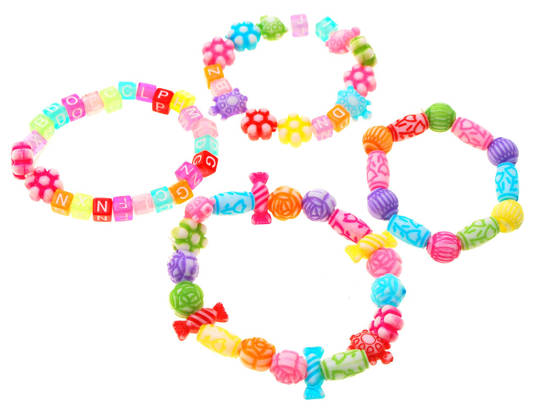Coloured Beads letters make bracelets ZA1773