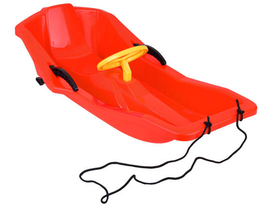 Comfortable Light SLED for children with backrest, brake and handlebar SP0807