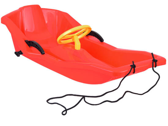 Comfortable Light SLED for children with backrest, brake and handlebar SP0807