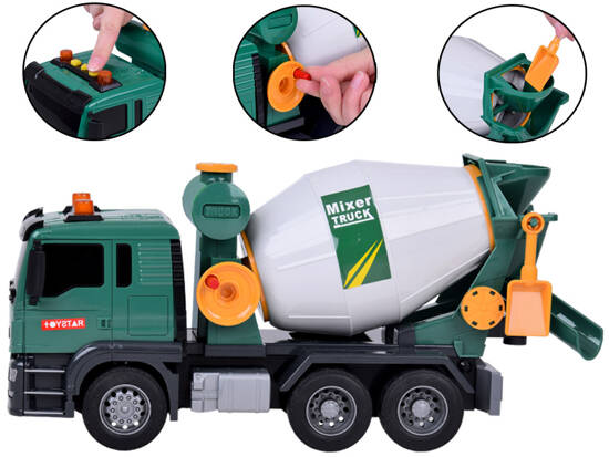 Concrete Mixer Car with Sound Effects Realistic Construction Fun ZA5227