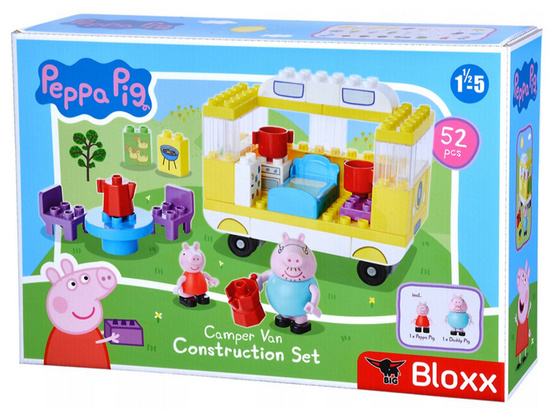 Construction Building Blocks Camper Peppa Pig Dad 52 pieces. ZA4903