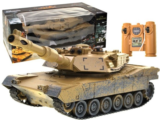 Controlled TANK M1A2 desert camouflage RC0374