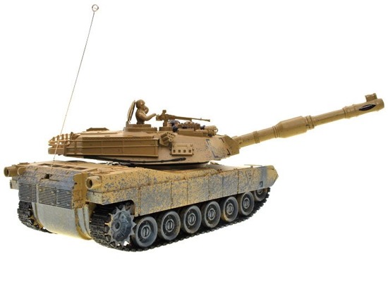 Controlled TANK M1A2 desert camouflage RC0374