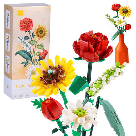 Creative Building Blocks Bouquet of Colorful Flowers 568 pcs ZA5346