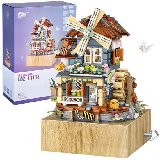 Creative Charming Blocks Build a Windmill Music Box 799 pcs ZA5343