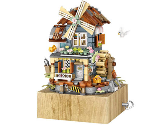 Creative Charming Blocks Build a Windmill Music Box 799 pcs ZA5343