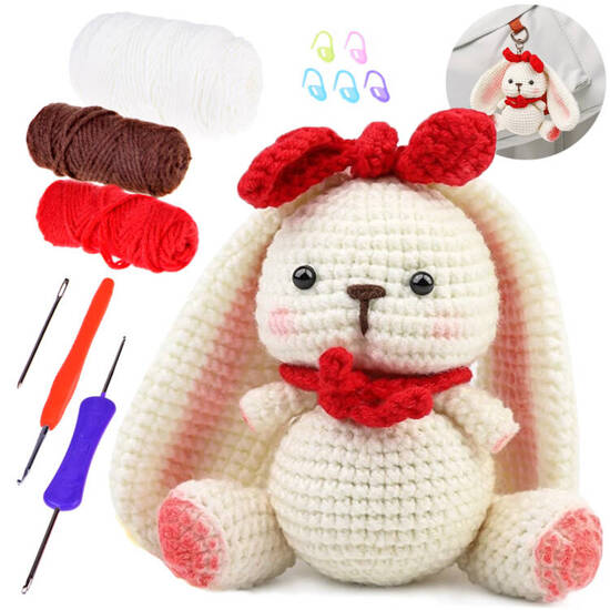 Creative crocheting kit - make a DIY RABBIT mascot ZA5030