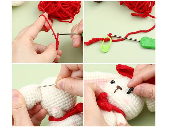 Creative crocheting kit - make a DIY RABBIT mascot ZA5030