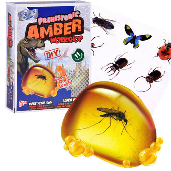 Creative prehistoric amber set ZA2923