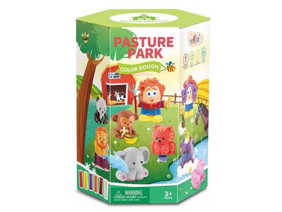 Creative set of plasticine, 6 colors, animals, molds ZA4651