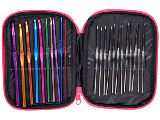 Crochet set 100pcs crochet hooks 0.6-6.5 accessories case ZA5319