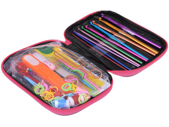 Crochet set 100pcs crochet hooks 0.6-6.5 accessories case ZA5319