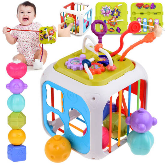 Cube interactive toy for toddlers sorter shapes cymbals ZA5278