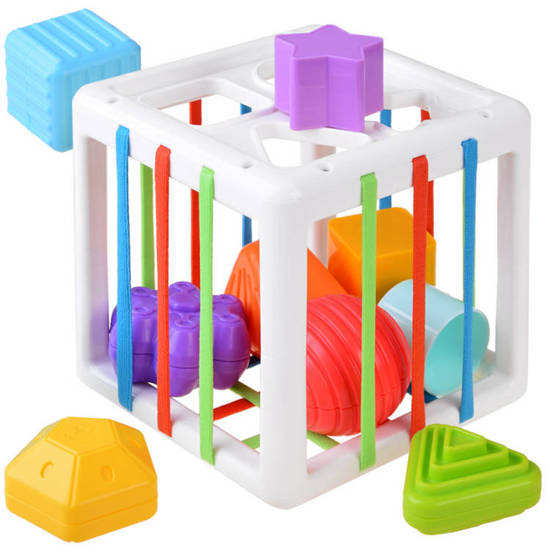 Cube sorter toy for a baby eraser ZA4310