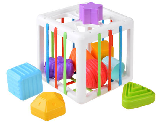 Cube sorter toy for a baby eraser ZA4310