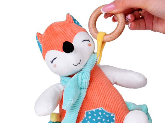 Cute Fox Stroller Pendant + Baby Rattle ZA5213