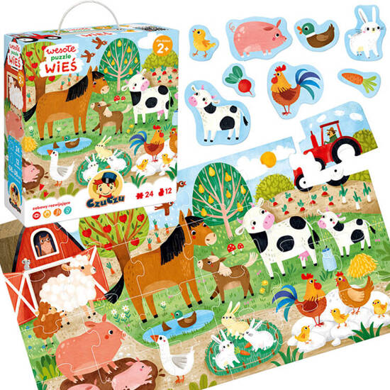 CzuCzu Cheerful puzzle Village Animals 24 pieces ZA5548