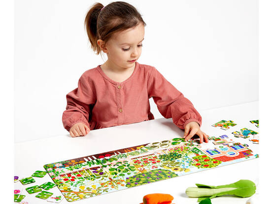 CzuCzu Educational puzzle What grows in the garden 40 pieces + poster ZA5144