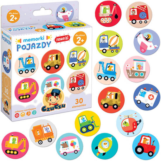 CzuCzu Memorki Vehicles for children 2+ 30 pieces ZA5142