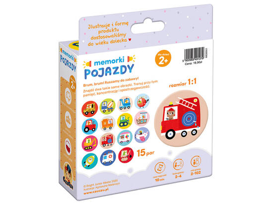 CzuCzu Memorki Vehicles for children 2+ 30 pieces ZA5142