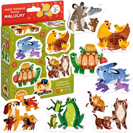 CzuCzu My first puzzles Little animals 7 puzzles 2+ ZA5547