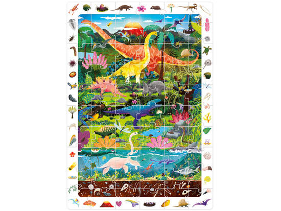 CzuCzu Observational puzzle Dinosaurs 60 pieces educational poster ZA5559