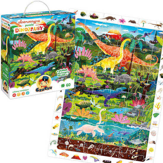 CzuCzu Observational puzzle Dinosaurs 60 pieces educational poster ZA5559