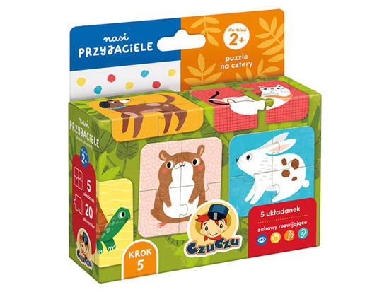 CzuCzu Our Friends Puzzles for four animals 5 puzzles 2+ZA5554