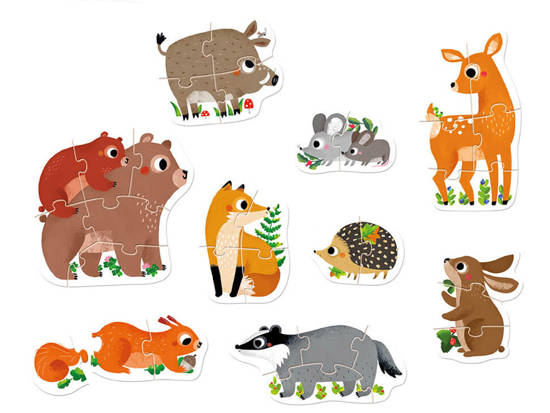 CzuCzu Progressive puzzle Animals in the forest ZA4158