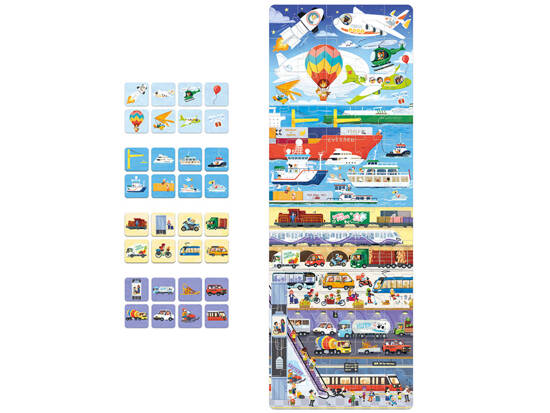 CzuCzu Puzzle This is how transport works 60 pieces + educational poster ZA5145