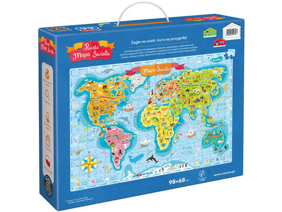 CzuCzu Puzzle World Map 300 pcs large educational puzzle ZA5143