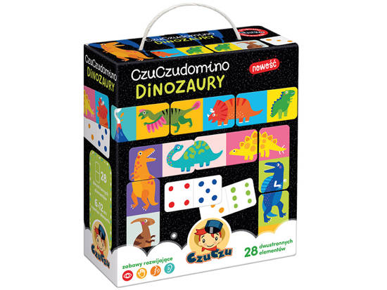 CzuCzu Puzzle game Domino Dinosaurs 28ele ZA4222