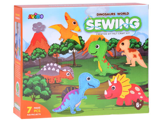 DIY Dinosaur World Felt Craft Kit ZA5361