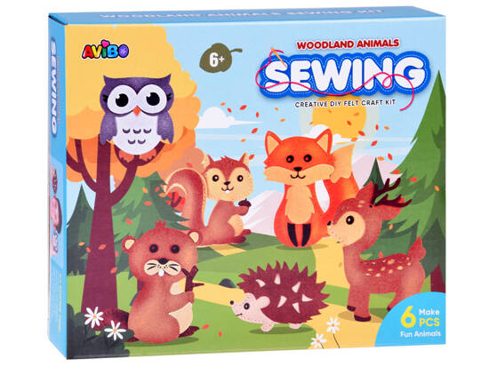 DIY creative kit forest animals felt set ZA5274