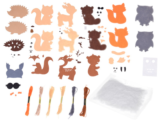 DIY creative kit forest animals felt set ZA5274